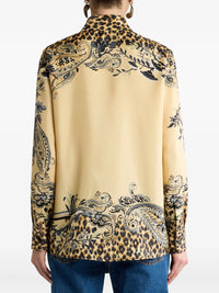 ETRO Etro Women Silk Shirt With Placed Leopard Print