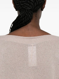 TOM FORD Tom Ford Women Long Sleeve Boat Neck Knit With Tom Ford Metal Plaque