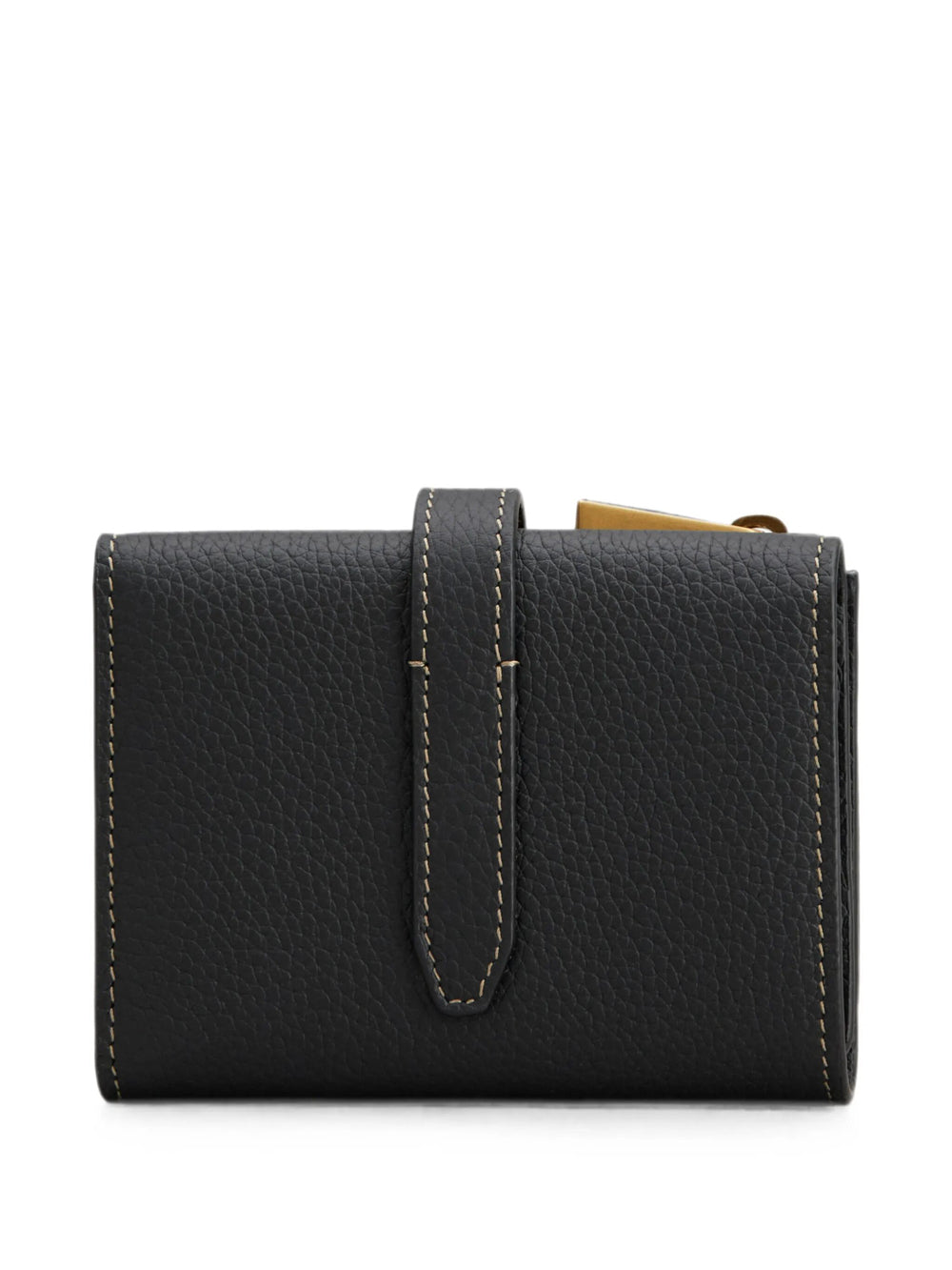 Tod's Women Tri-Fold Leather Wallet With Strap And Mini T Timeless Accessory