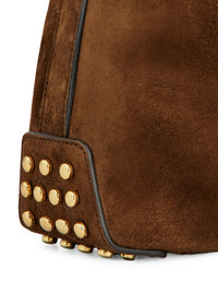 Tod's Women Metal Dots Mini Bag In Suede