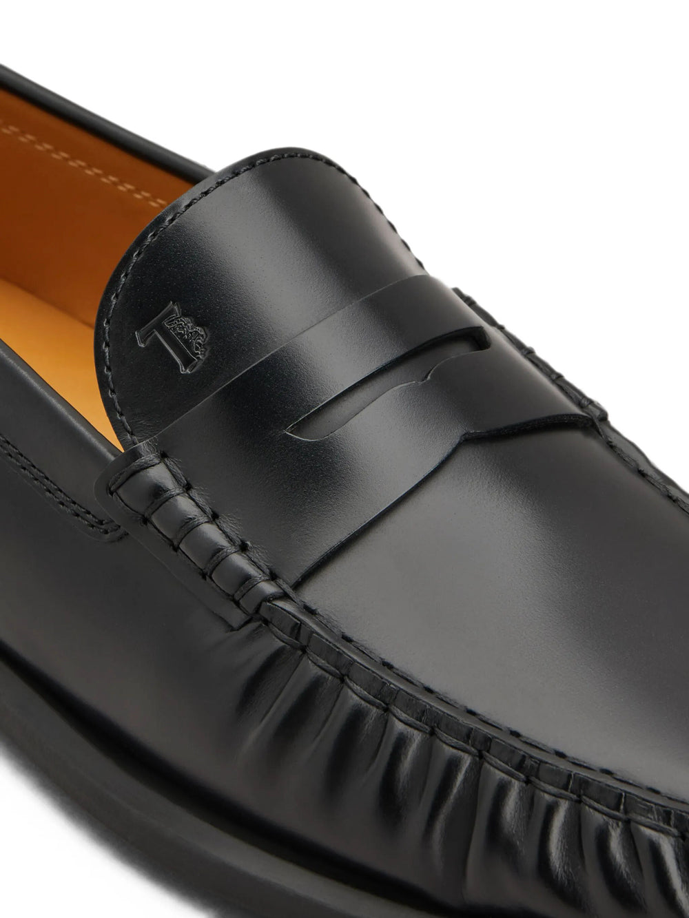 Tod's Men Gathered Penny Loafers With Rubber Sole