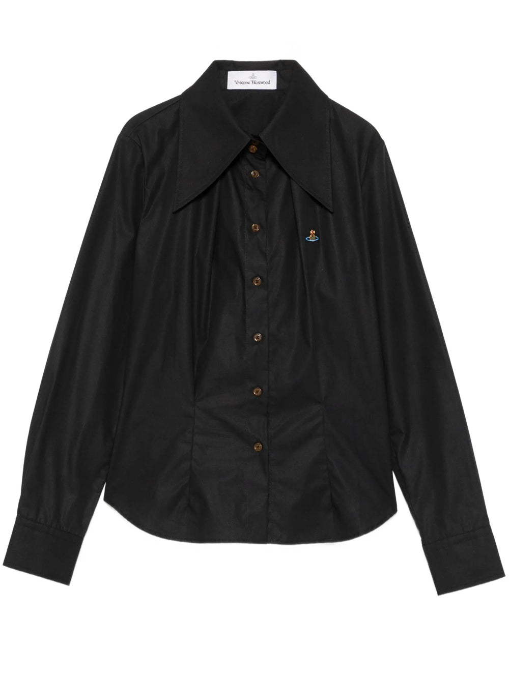 VIVIENNE WESTWOOD Violin Orb-Embroidered Cotton Shirt Women