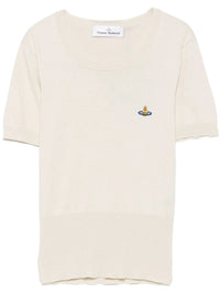VIVIENNE WESTWOOD Vivienne Westwood Women Bea Orb-Embroidered Short-Sleeve Top