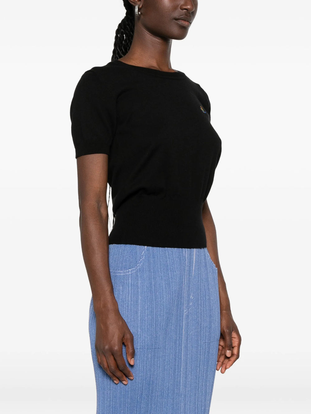 VIVIENNE WESTWOOD Vivienne Westwood Women Bea Orb-Embroidered Short-Sleeve Top