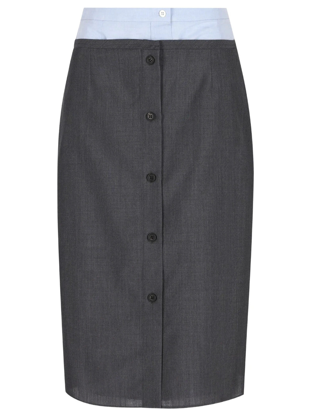 PRADA Gonna Midi Con Bottoni Women