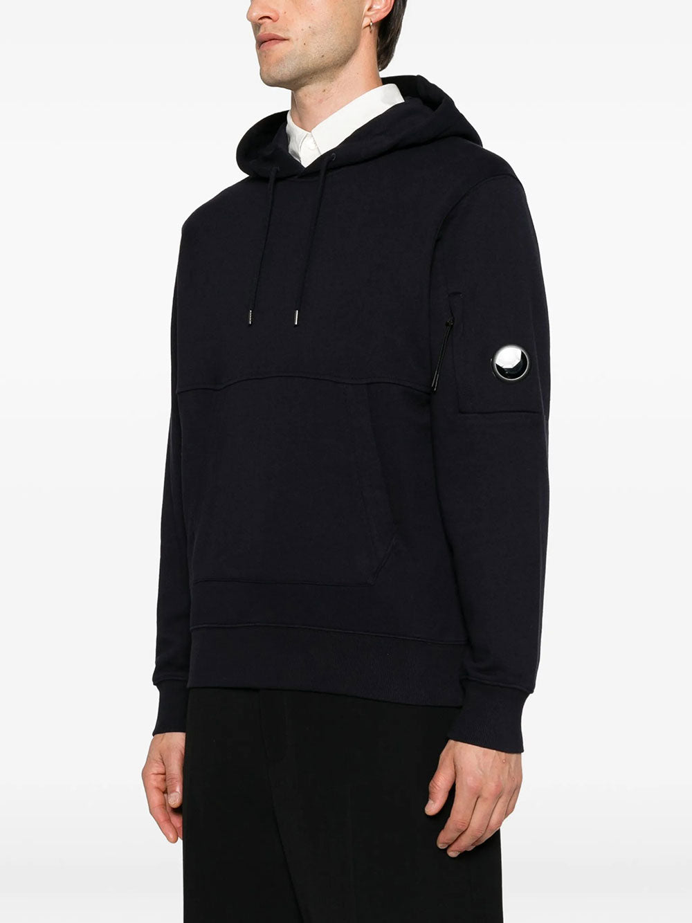 C.P. COMPANY C.P. Company Men Diagonal Raised Fleece Hooded Lens Sweatshirt