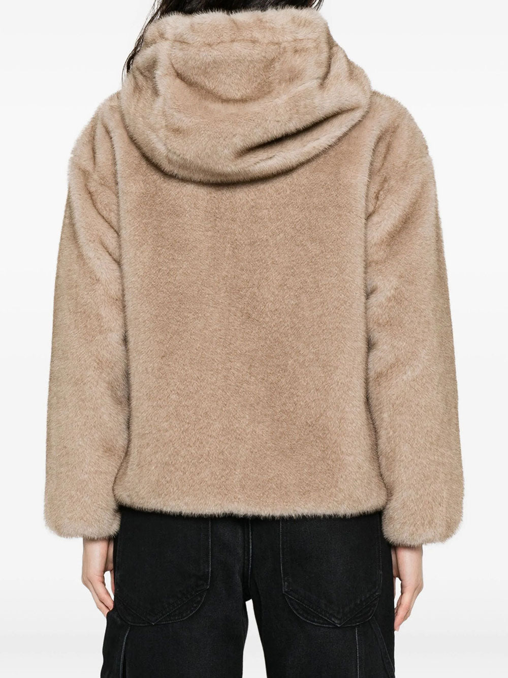 Herno Women Soft Faux-Fur Hooded Jacket