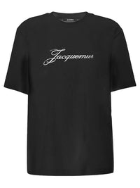 JACQUEMUS Le T-Shirt Jacquemus In Cotton Blend With Logo Print Women