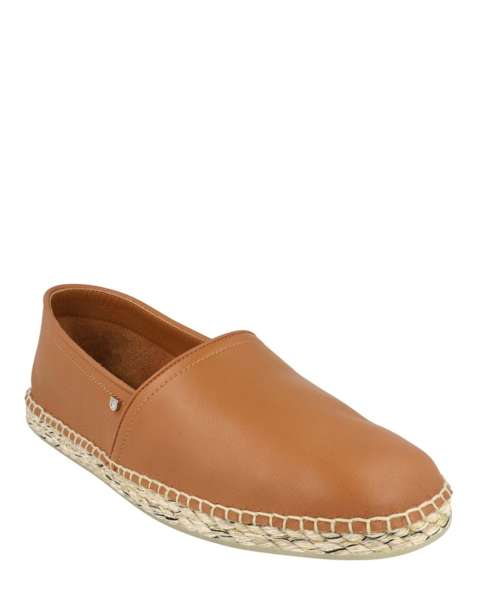 Ferragamo Mens Lamar Leather Espadrilles