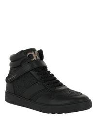 Ferragamo Mens Noe High-Top Sneakers