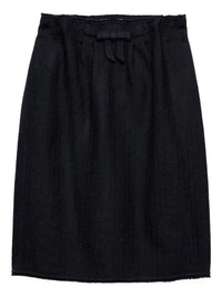 PRADA Prada Women Chevron Wool Midi Skirt
