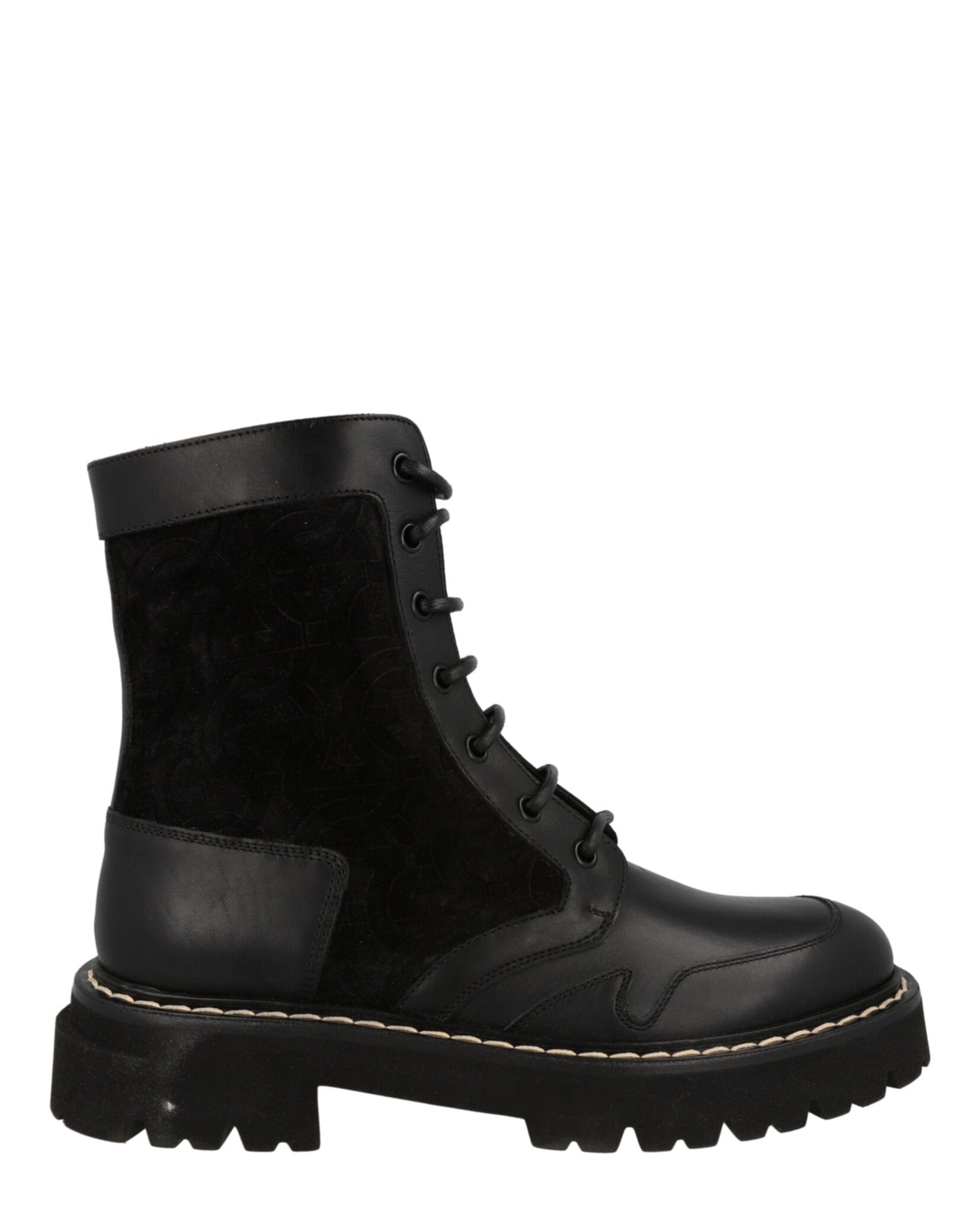 Ferragamo Mens Iuri Combat Boots