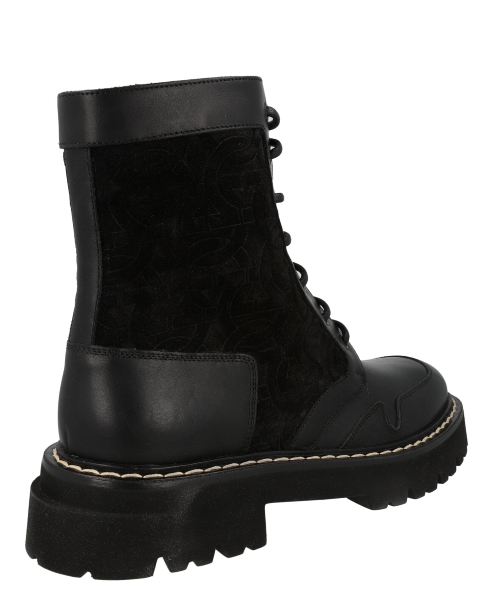 Ferragamo Mens Iuri Combat Boots