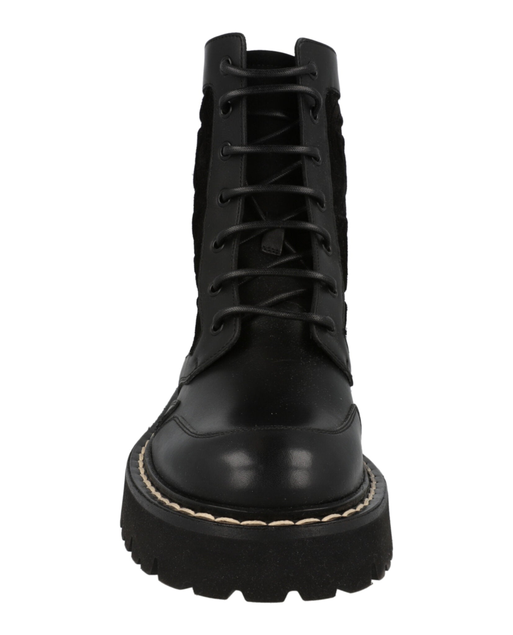 Ferragamo Mens Iuri Combat Boots