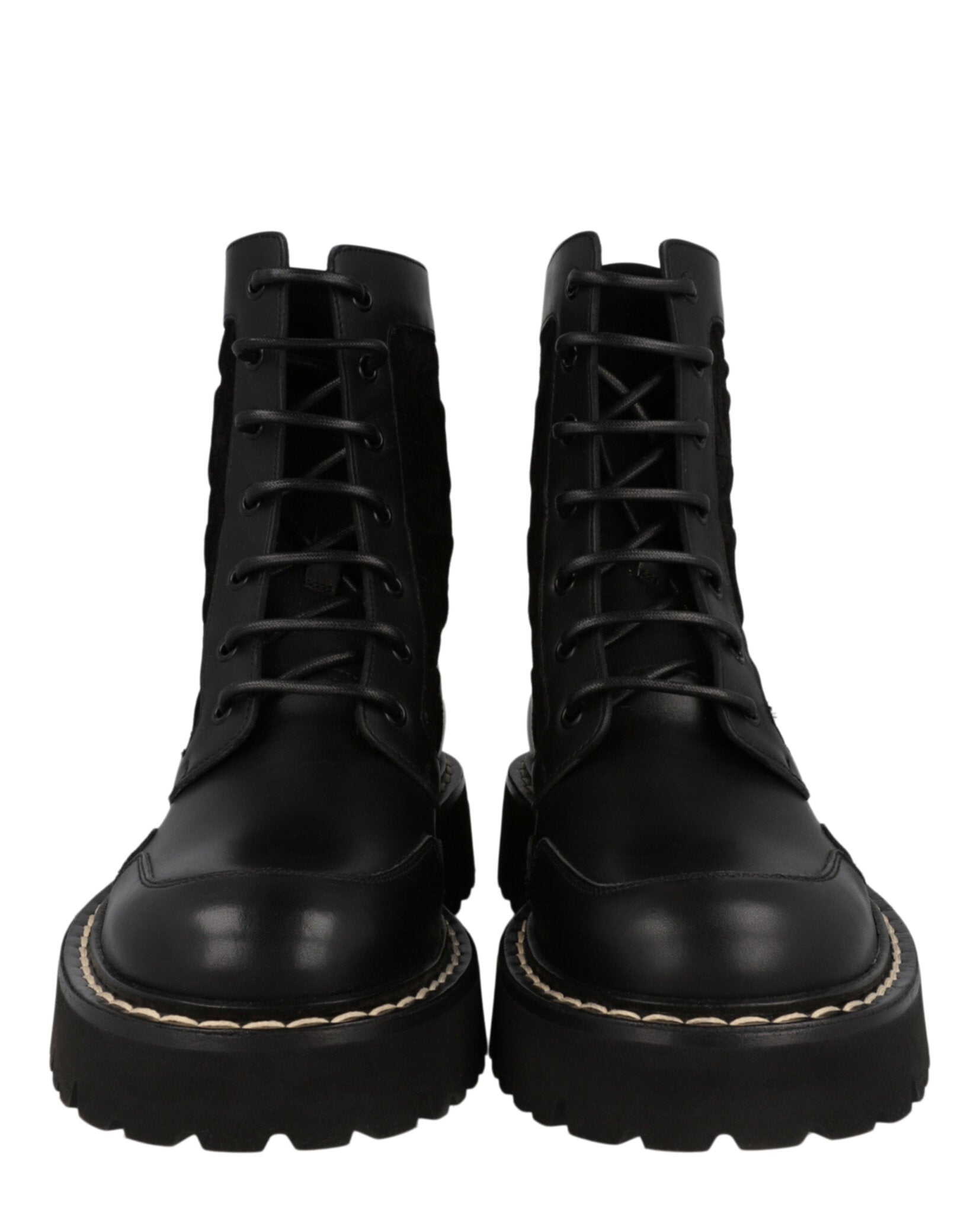 Ferragamo Mens Iuri Combat Boots
