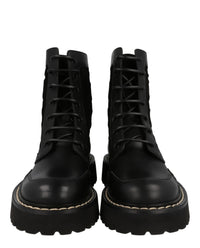 Ferragamo Mens Iuri Combat Boots