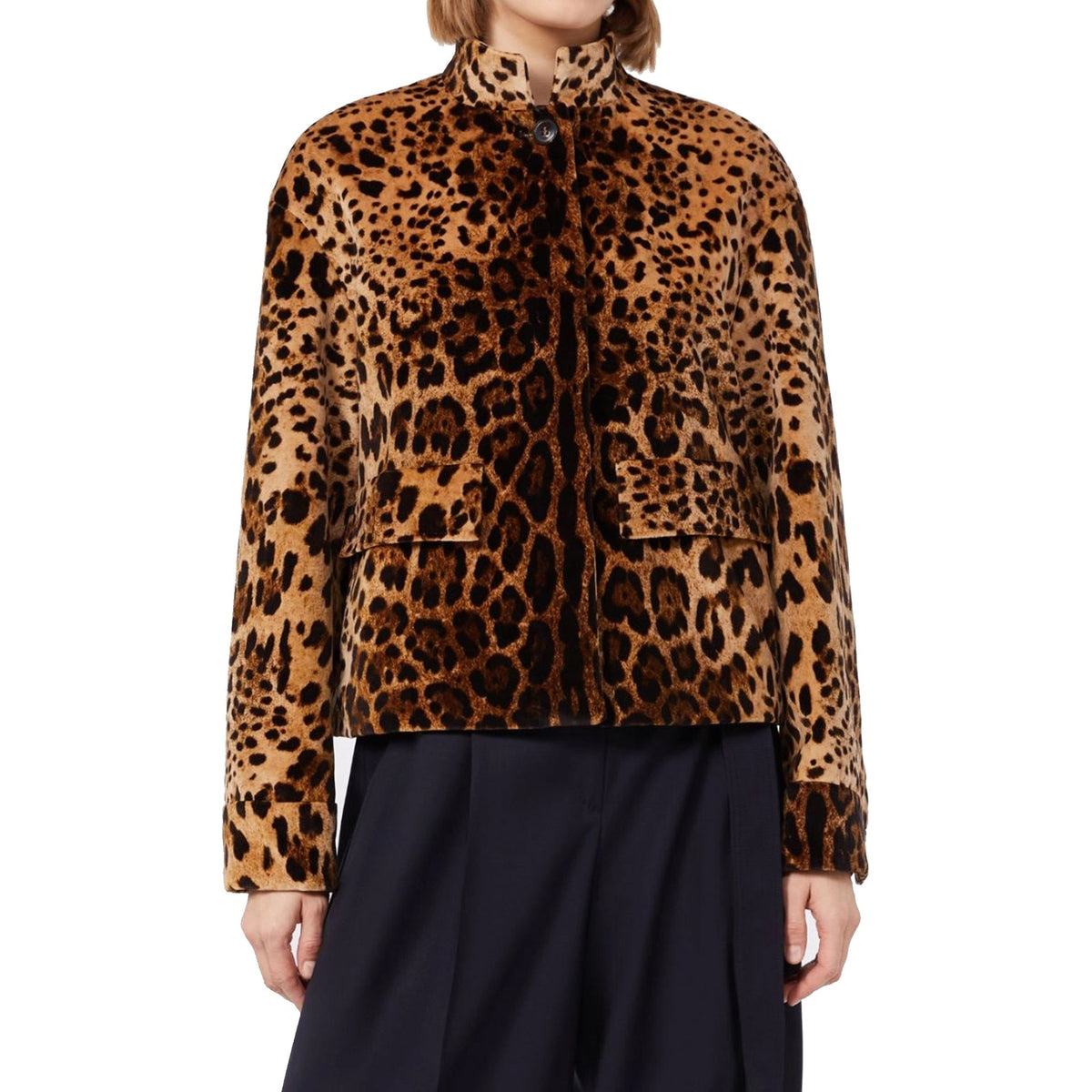 Max Mara Studio Max Mara Studio Edro Leopard Jacket Women