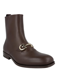 Ferragamo Mens Geremia Gancini Ankle Boots