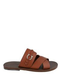 Ferragamo Mens Giotto Leather Sandals