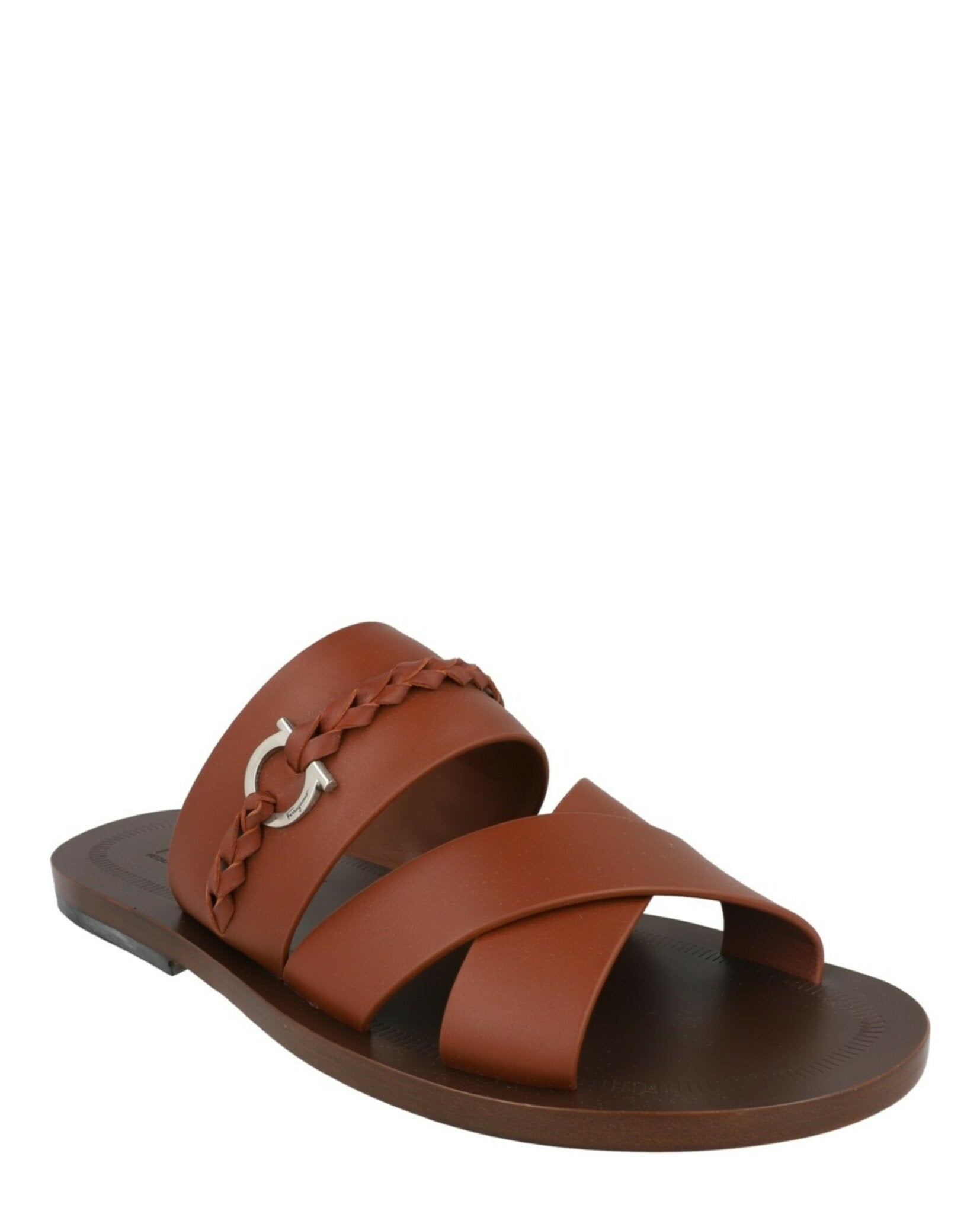 Ferragamo Mens Giotto Leather Sandals