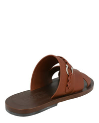 Ferragamo Mens Giotto Leather Sandals