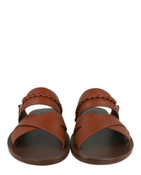 Ferragamo Mens Giotto Leather Sandals