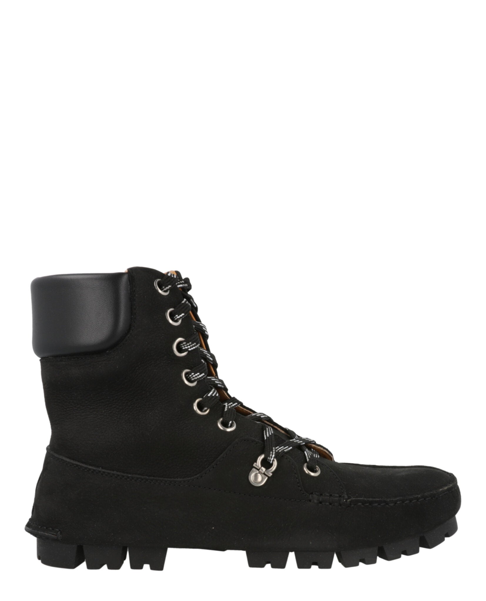 Ferragamo Mens Grifo Hiking Boots Black