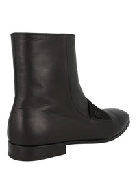 Ferragamo Mens Geminiano Gancini Ankle Boots