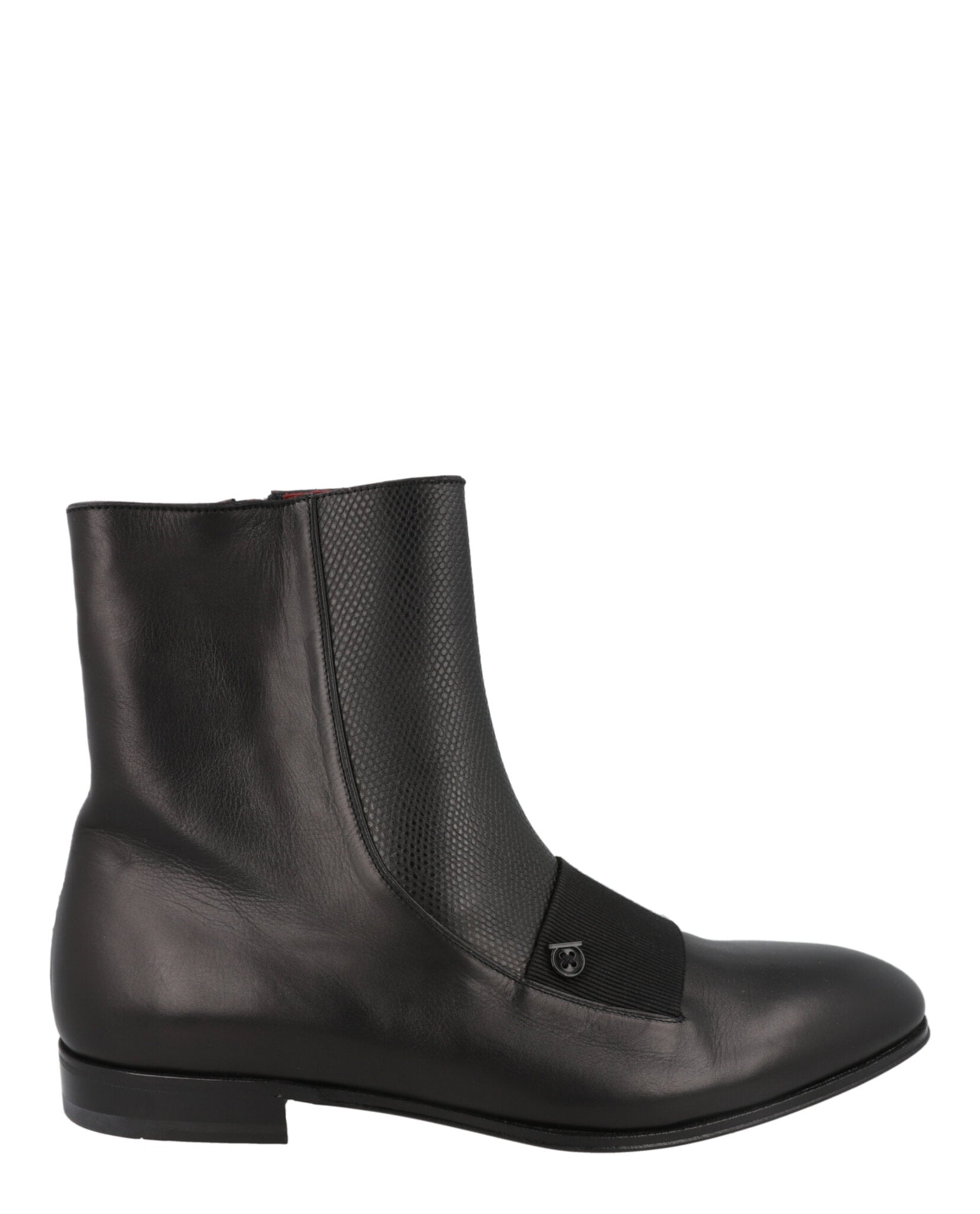 Ferragamo Mens Geminiano Gancini Boots - Wide Width