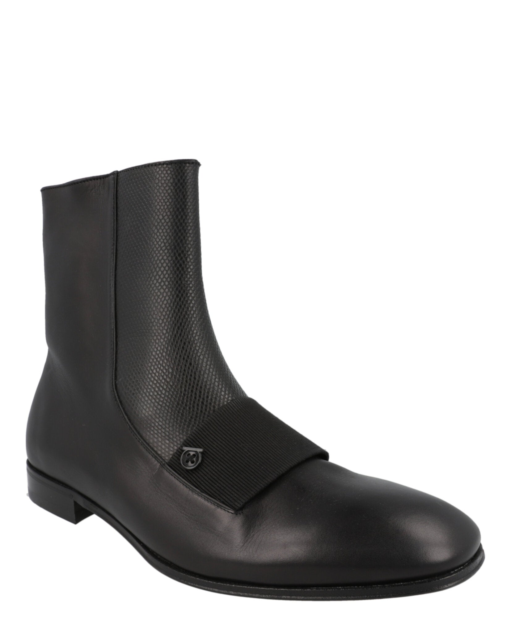 Ferragamo Mens Geminiano Gancini Boots - Wide Width