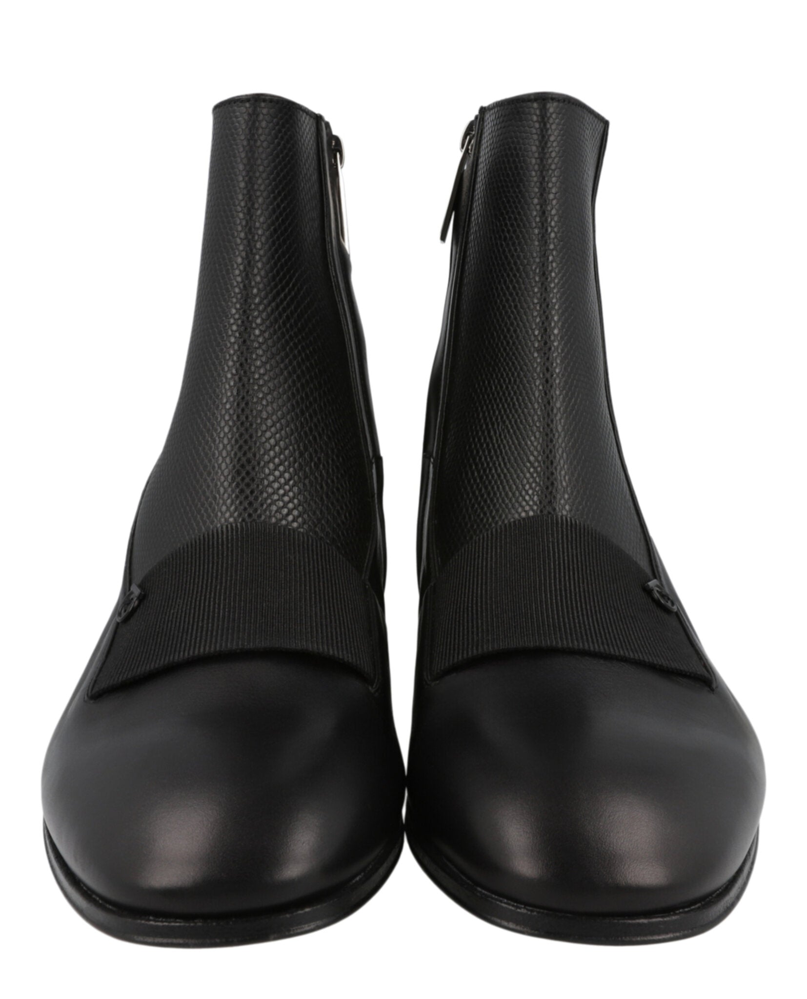 Ferragamo Mens Geminiano Gancini Boots - Wide Width