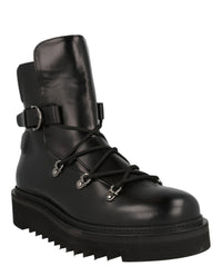Ferragamo Mens Giulio Lace-Up Demi Boots