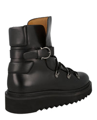 Ferragamo Mens Giulio Lace-Up Demi Boots