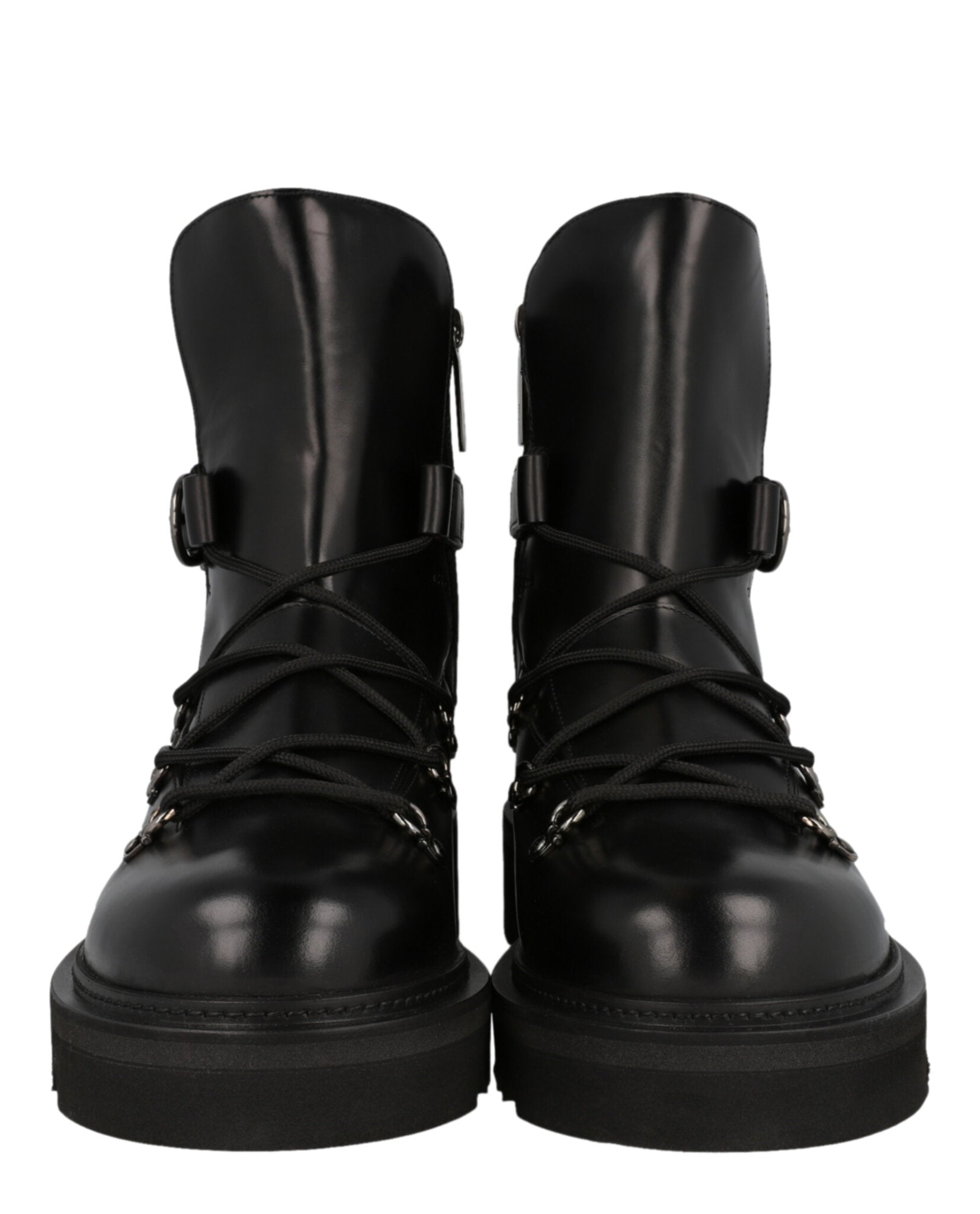 Ferragamo Mens Giulio Lace-Up Demi Boots