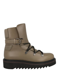 Ferragamo Mens Giulio Lace-Up Demi Boots