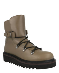 Ferragamo Mens Giulio Lace-Up Demi Boots