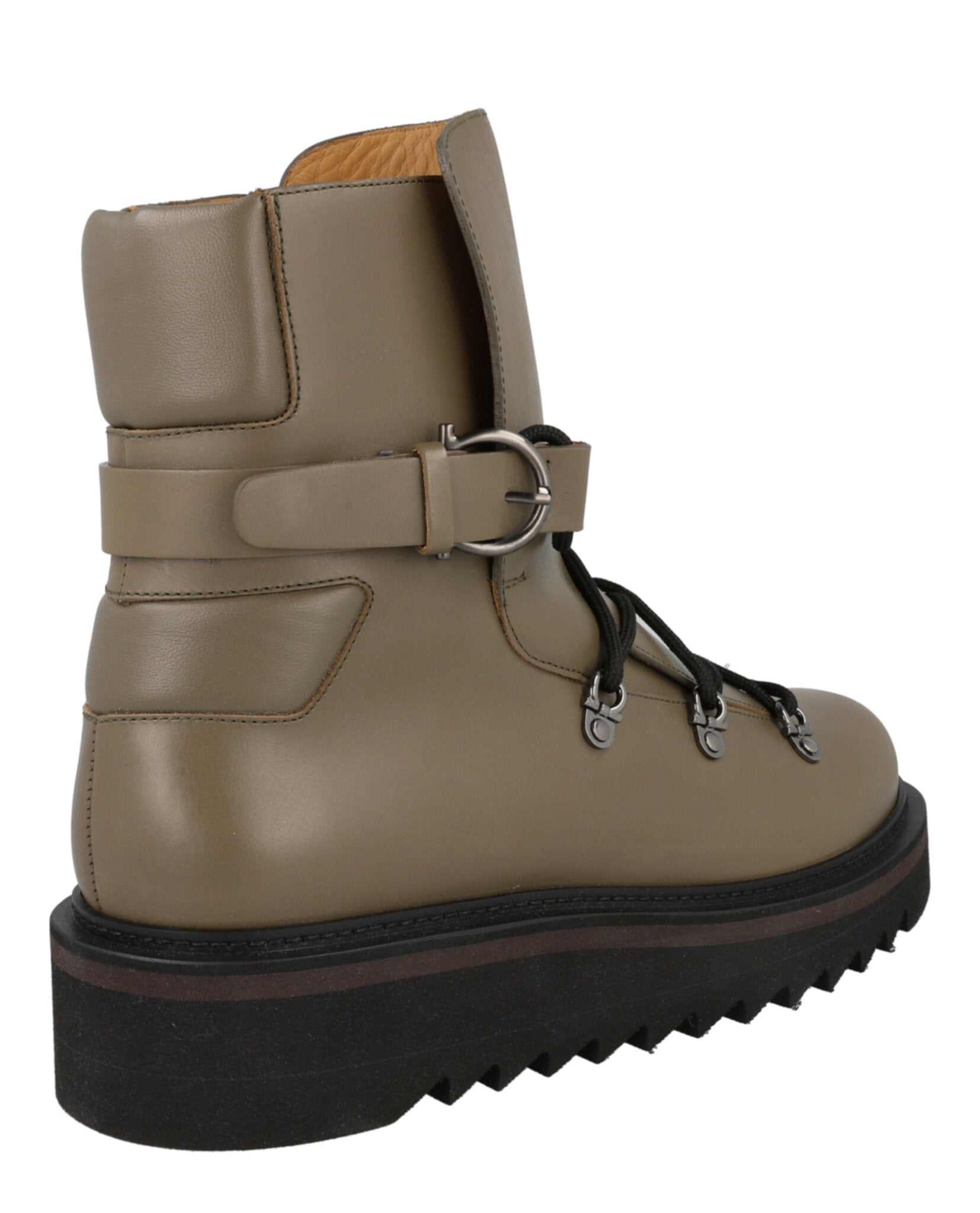 Ferragamo Mens Giulio Lace-Up Demi Boots