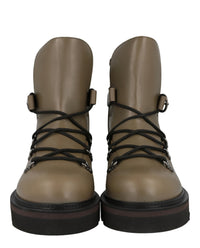 Ferragamo Mens Giulio Lace-Up Demi Boots