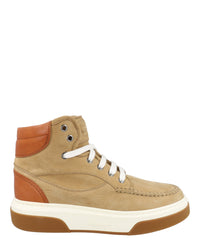 Ferragamo Mens Cassina Suede High-Top Sneakers