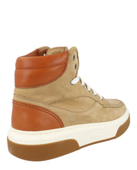 Ferragamo Mens Cassina Suede High-Top Sneakers