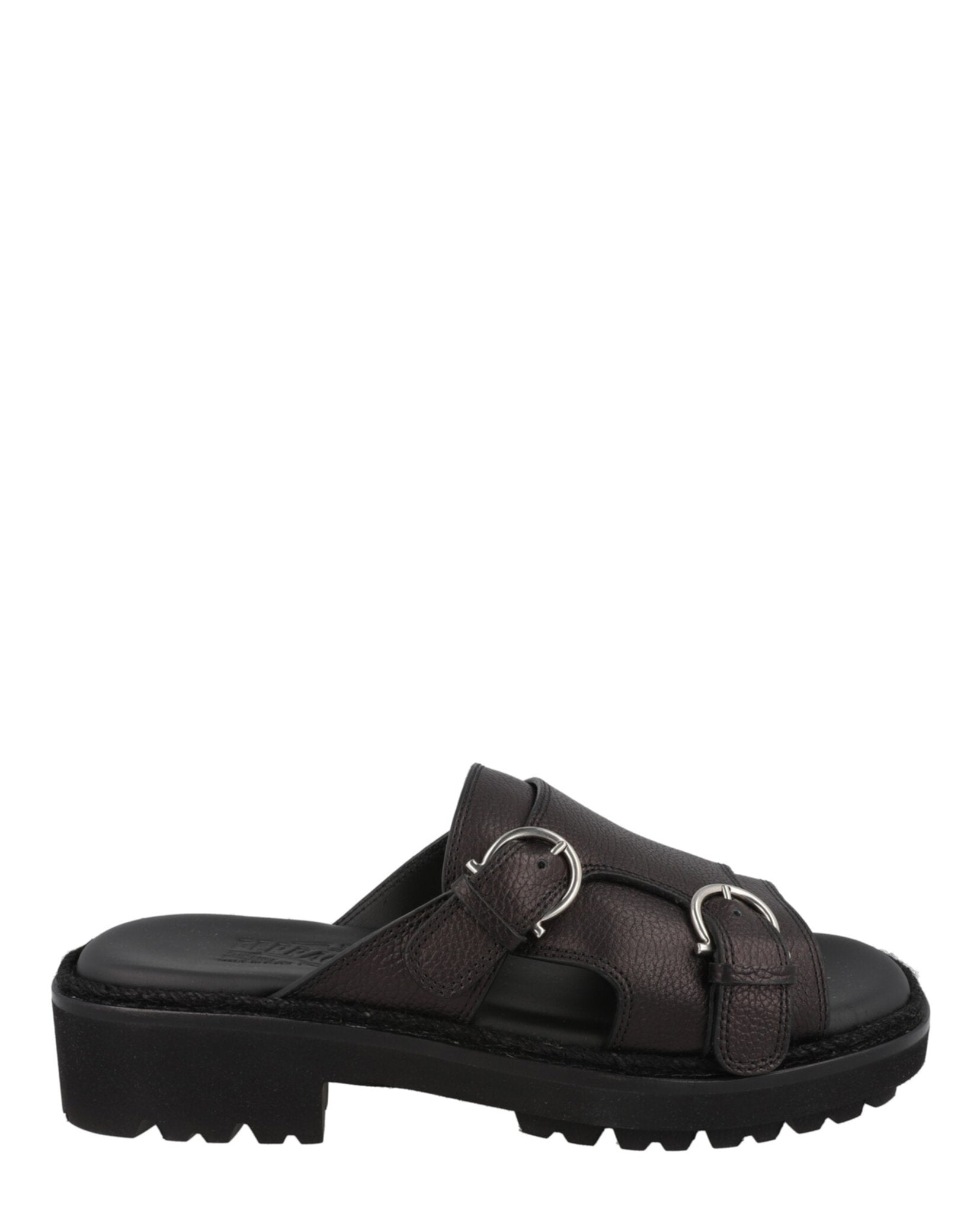 Ferragamo Mens Girby Leather Slides