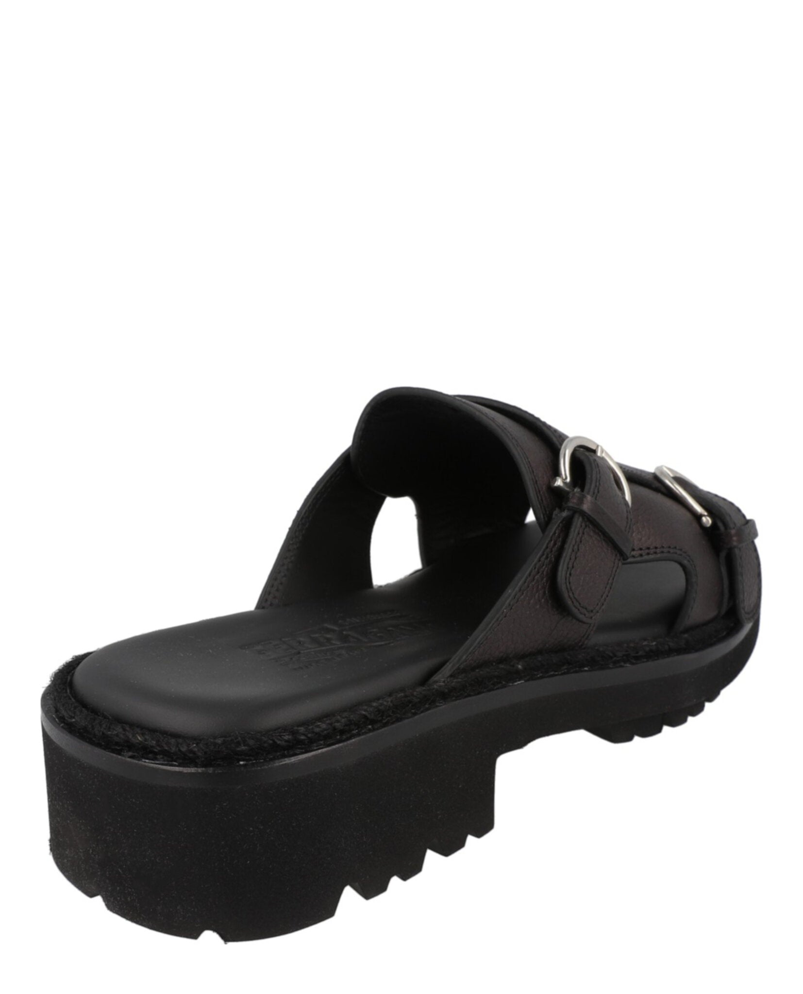 Ferragamo Mens Girby Leather Slides