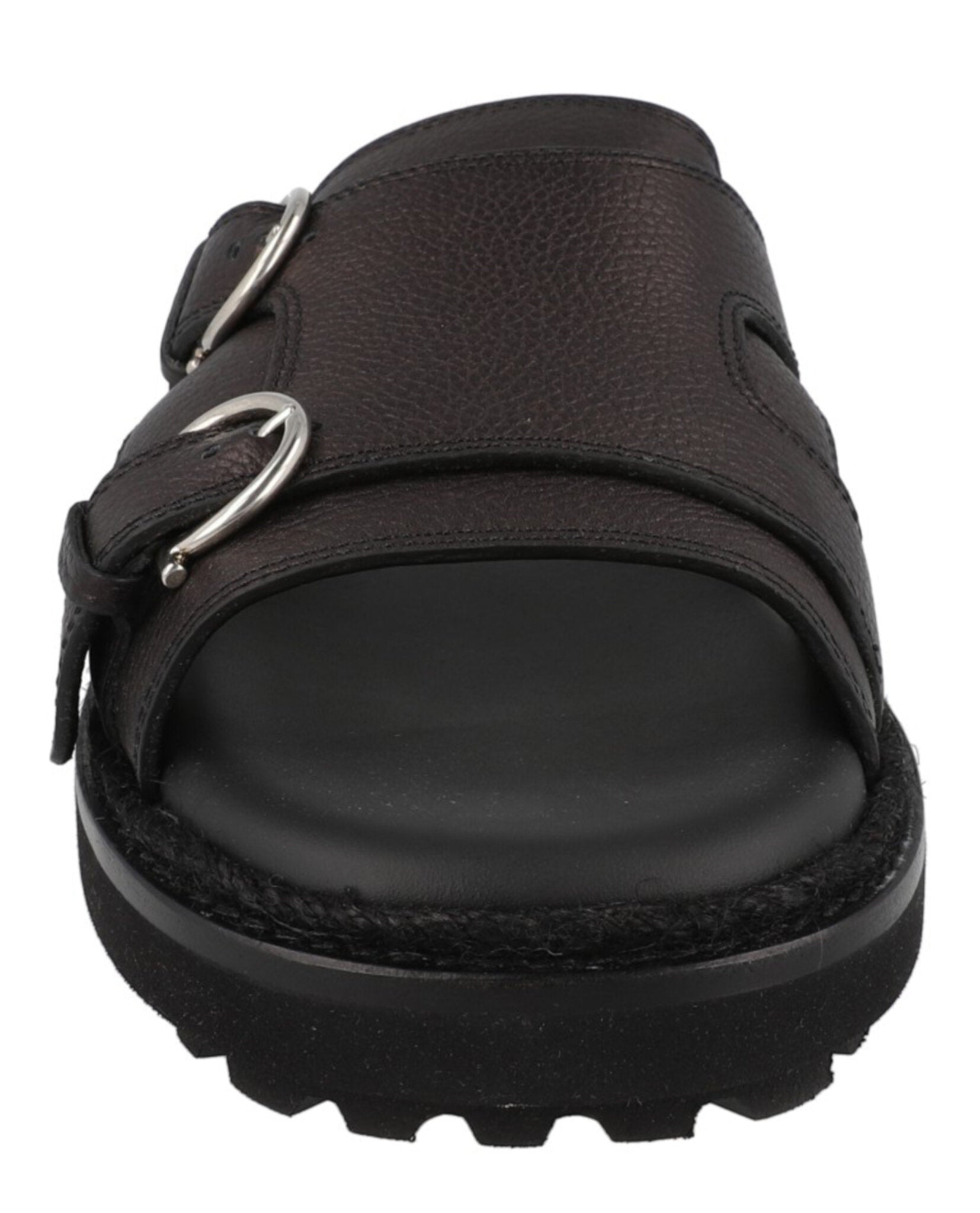 Ferragamo Mens Girby Leather Slides