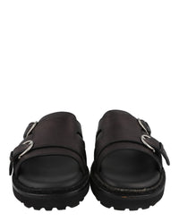 Ferragamo Mens Girby Leather Slides