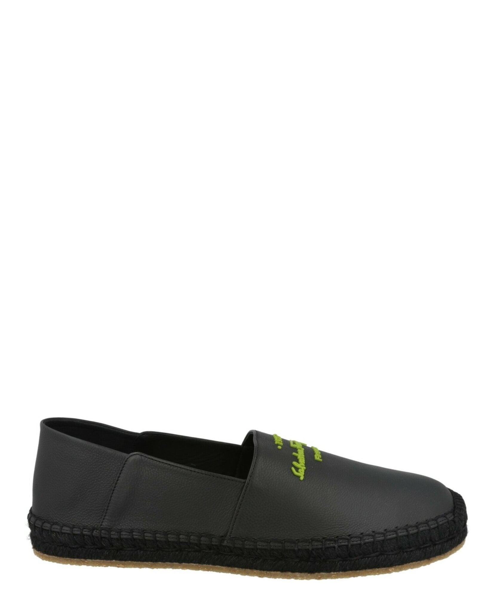 Ferragamo Mens Gus Leather Espadrilles