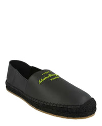 Ferragamo Mens Gus Leather Espadrilles