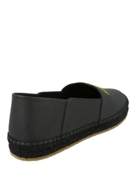 Ferragamo Mens Gus Leather Espadrilles