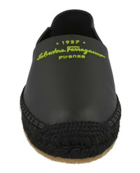 Ferragamo Mens Gus Leather Espadrilles