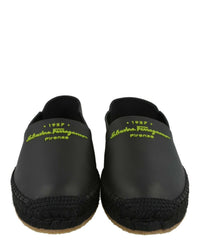 Ferragamo Mens Gus Leather Espadrilles