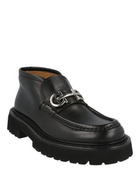 Ferragamo Mens Geffer 2 Gancini Ankle Boots